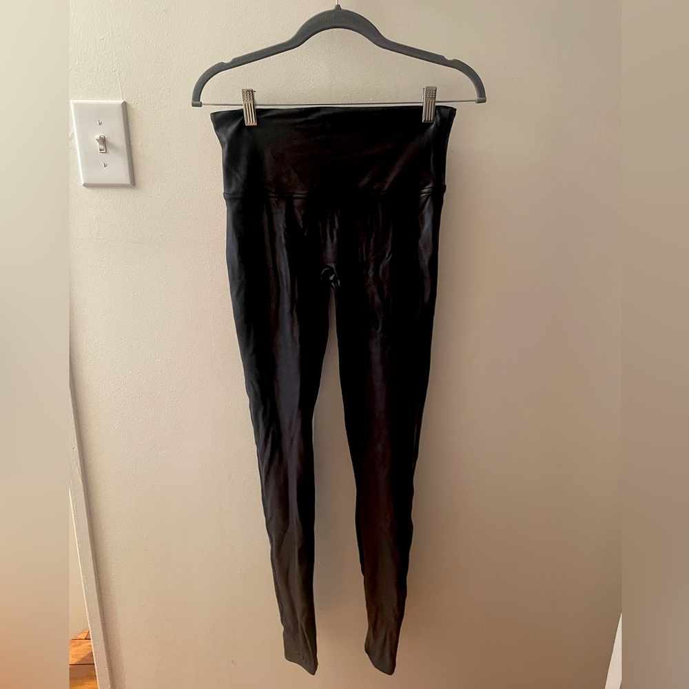 Spanx pleather leggings